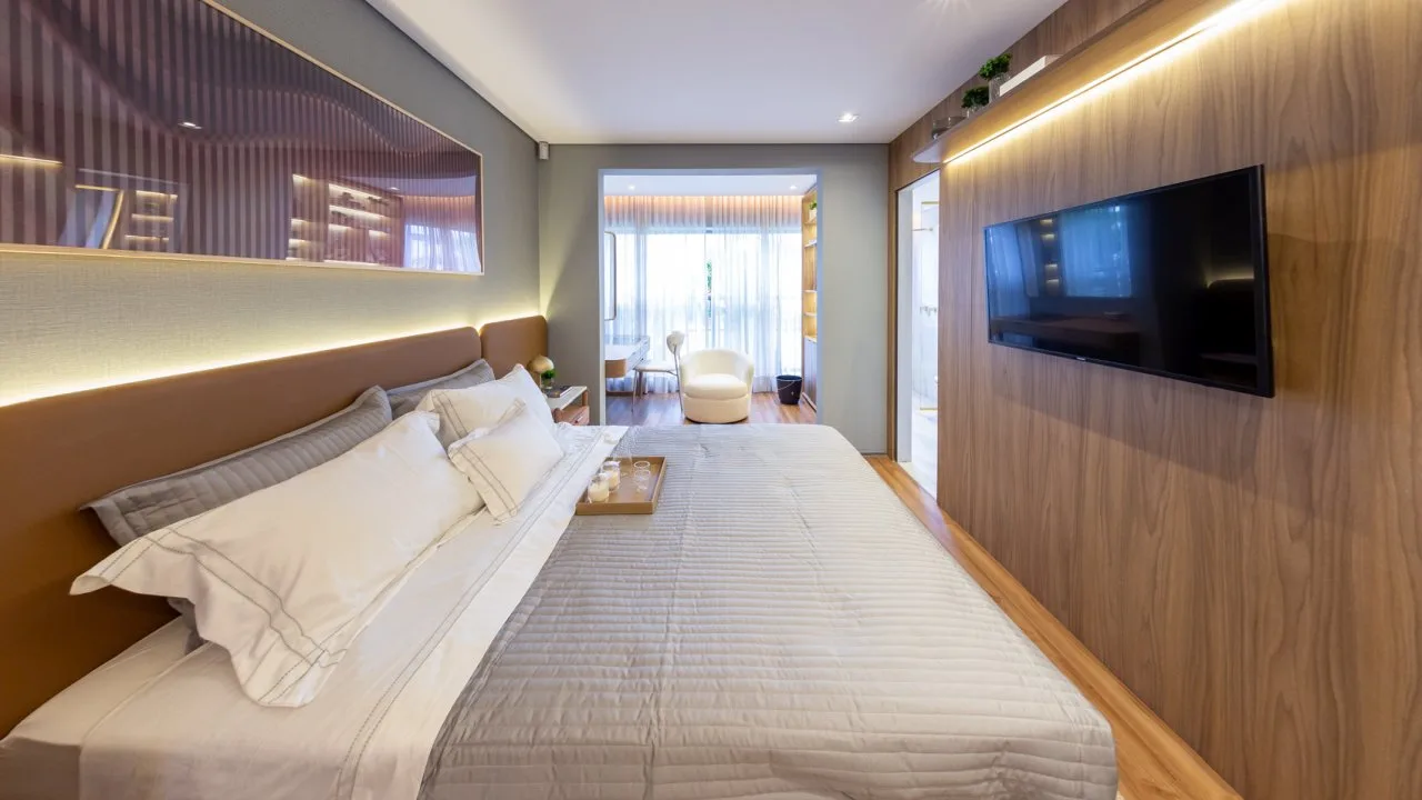 Suíte casal com closet — 157m²